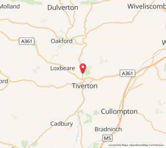 Map of Bolham, EnglandEngland