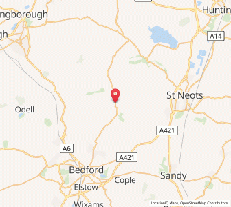 Map of Bolnhurst, EnglandEngland