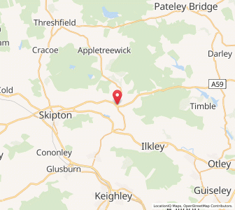 Map of Bolton Bridge, EnglandEngland