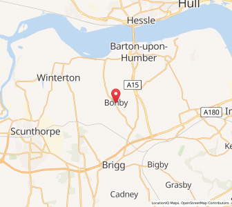 Map of Bonby, EnglandEngland