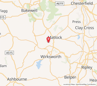 Map of Bonsall, EnglandEngland