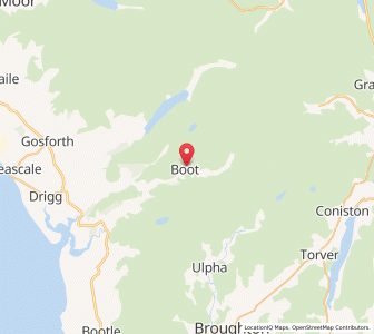 Map of Boot, EnglandEngland