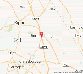 Map of Boroughbridge, EnglandEngland