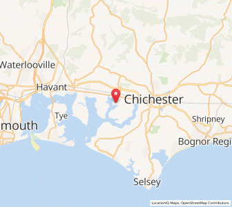 Map of Bosham, EnglandEngland