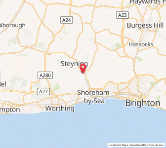 Map of Botolphs, EnglandEngland