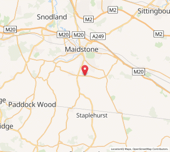 Map of Boughton Monchelsea, EnglandEngland