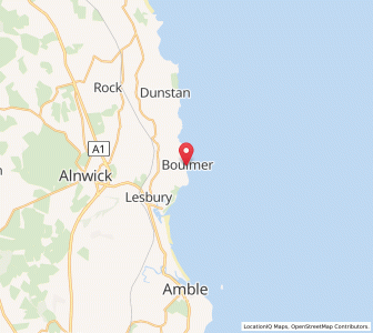Map of Boulmer, EnglandEngland