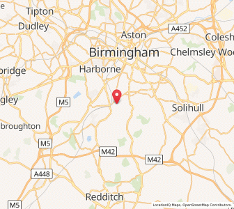 Map of Bournville, EnglandEngland