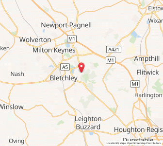 Map of Bow Brickhill, EnglandEngland