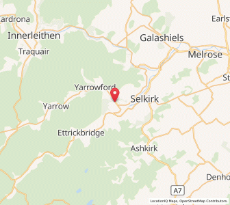 Map of Bowhill, ScotlandScotland