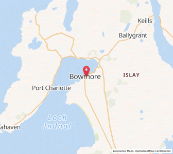 Map of Bowmore, ScotlandScotland