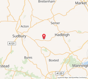 Map of Boxford, EnglandEngland