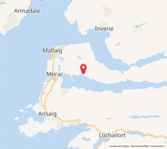 Map of Bracorina, ScotlandScotland