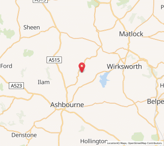 Map of Bradbourne, EnglandEngland