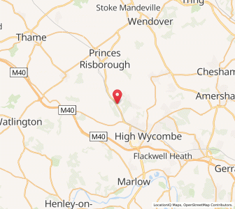 Map of Bradenham, EnglandEngland