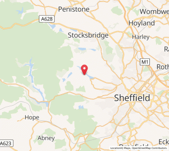 Map of Bradfield, EnglandEngland