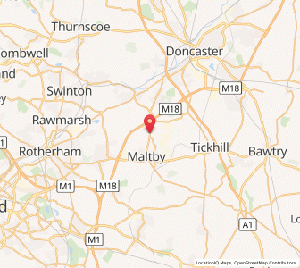 Map of Braithwell, EnglandEngland