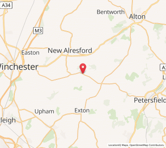 Map of Bramdean, EnglandEngland