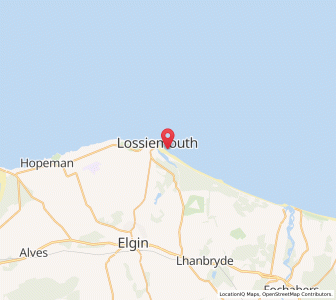 Map of Branderburgh, ScotlandScotland