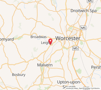 Map of Bransford, EnglandEngland