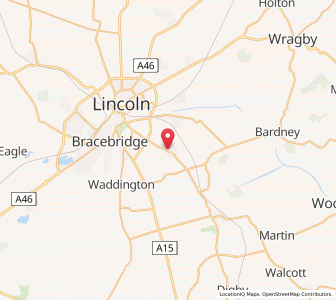 Map of Branston, EnglandEngland