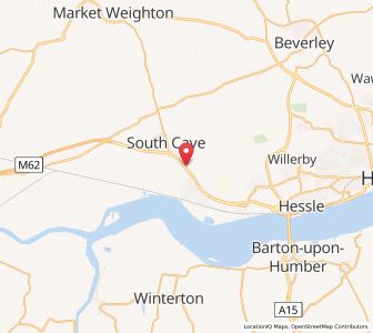 Map of Brantingham, EnglandEngland