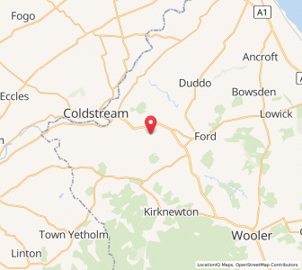 Map of Branxton, EnglandEngland