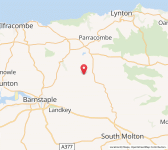 Map of Bratton Fleming, EnglandEngland