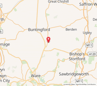 Map of Braughing, EnglandEngland