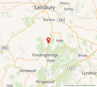 Map of Breamore, EnglandEngland