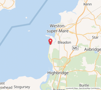 Map of Brean, EnglandEngland