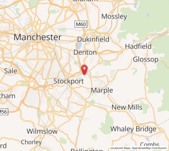 Map of Bredbury, EnglandEngland