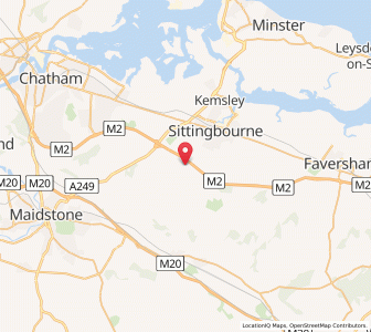 Map of Bredgar, EnglandEngland