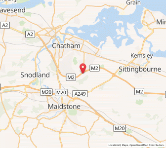Map of Bredhurst, EnglandEngland