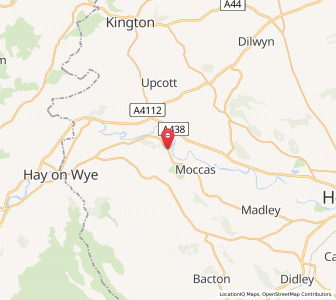 Map of Bredwardine, EnglandEngland