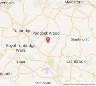 Map of Brenchley, EnglandEngland