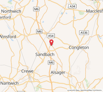 Map of Brereton cum Smethwick, EnglandEngland