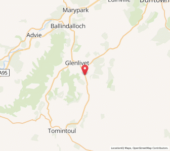 Map of Bridge of Achbreck, ScotlandScotland