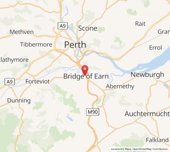 Map of Bridge of Earn, ScotlandScotland