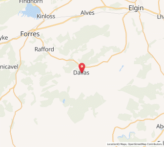 Map of Bridge of Lossie, ScotlandScotland