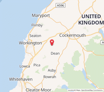 Map of Bridgefoot, EnglandEngland