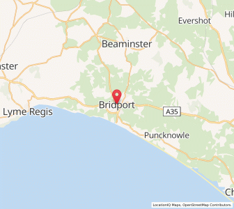 Map of Bridport, EnglandEngland