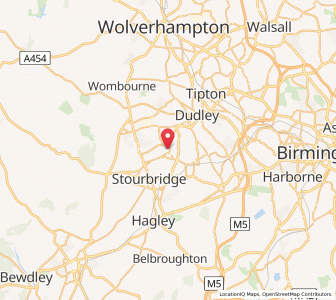 Map of Brierley Hill, EnglandEngland