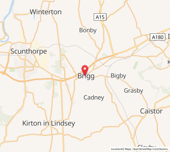 Map of Brigg, EnglandEngland
