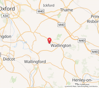 Map of Brightwell Baldwin, EnglandEngland