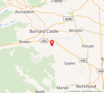 Map of Brignall, EnglandEngland