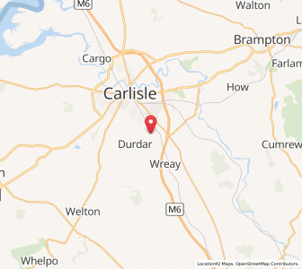 Map of Brisco, EnglandEngland