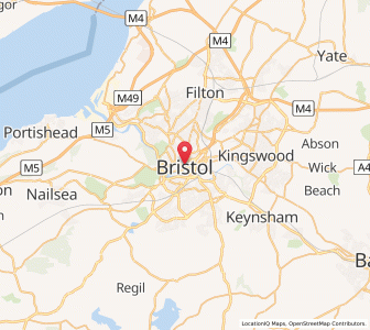 Map of Bristol, EnglandEngland