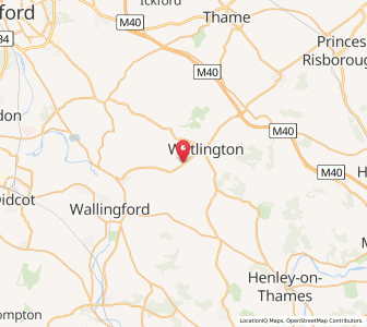 Map of Britwell Salome, EnglandEngland