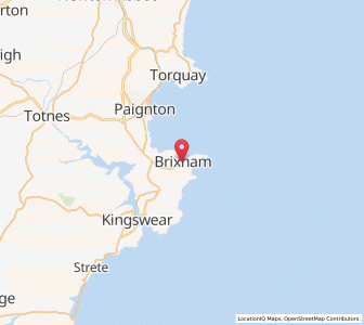 Map of Brixham, EnglandEngland